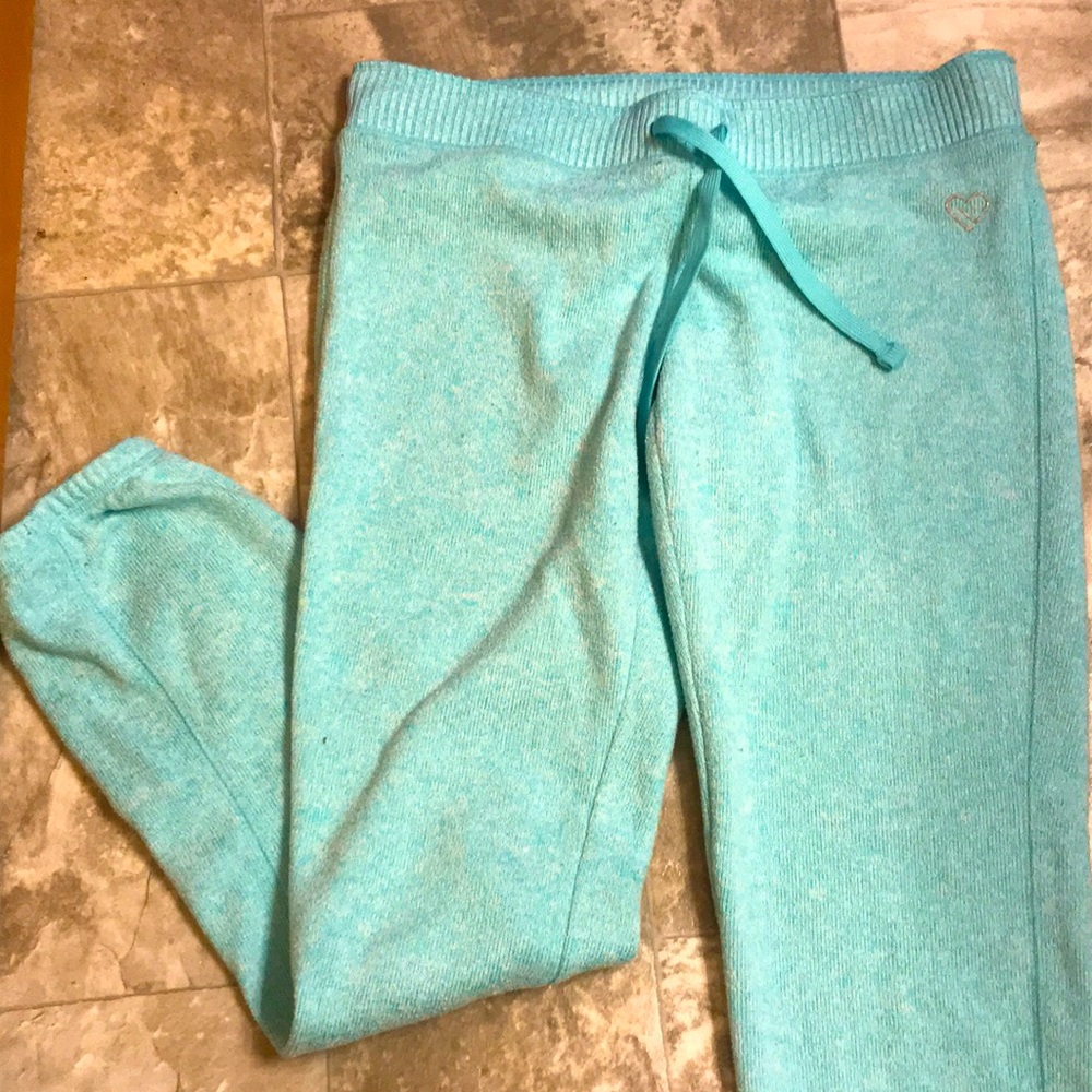 Teal Knit Sweatpants
